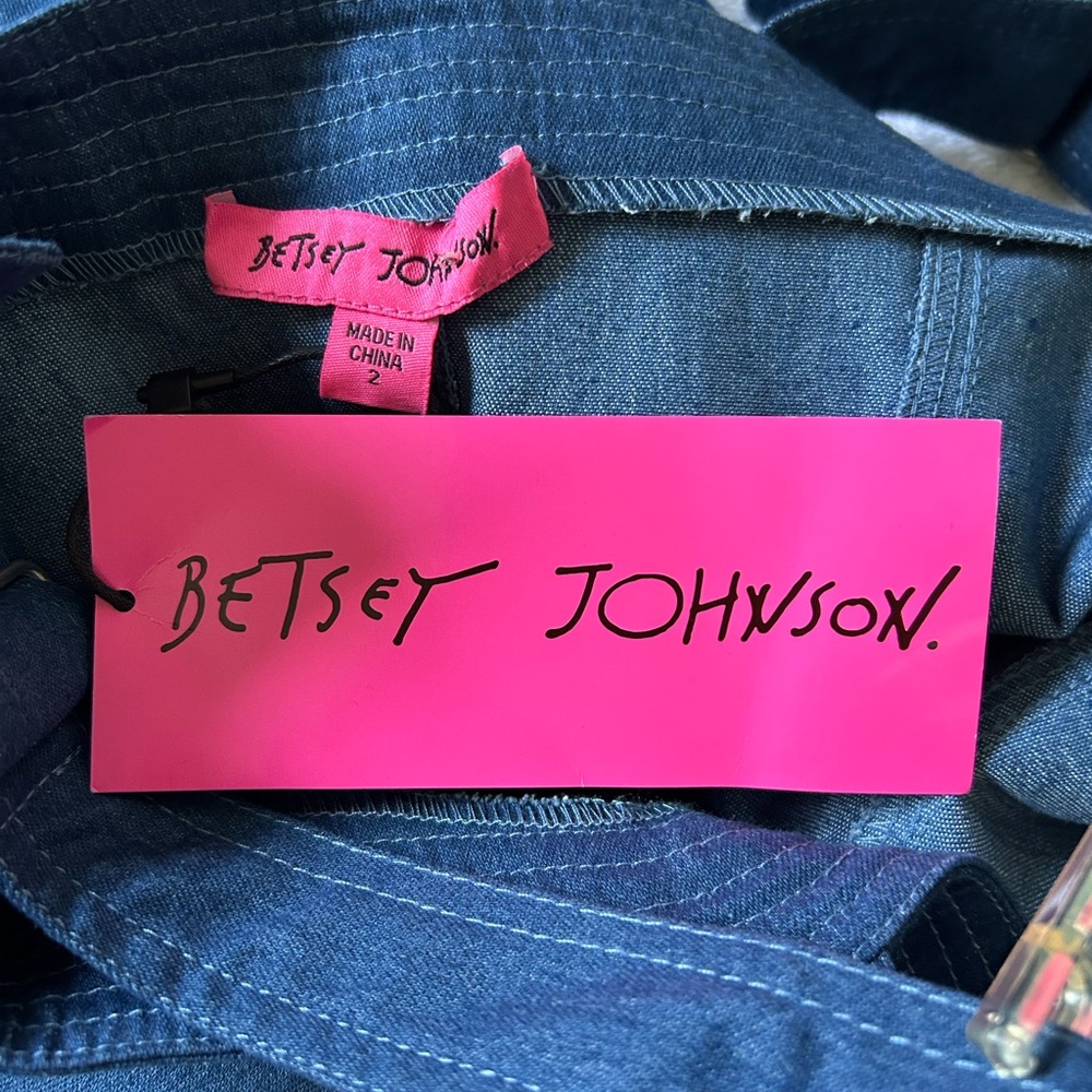 NWT Betsey Johnson Denim Dress - Picture 8 of 8